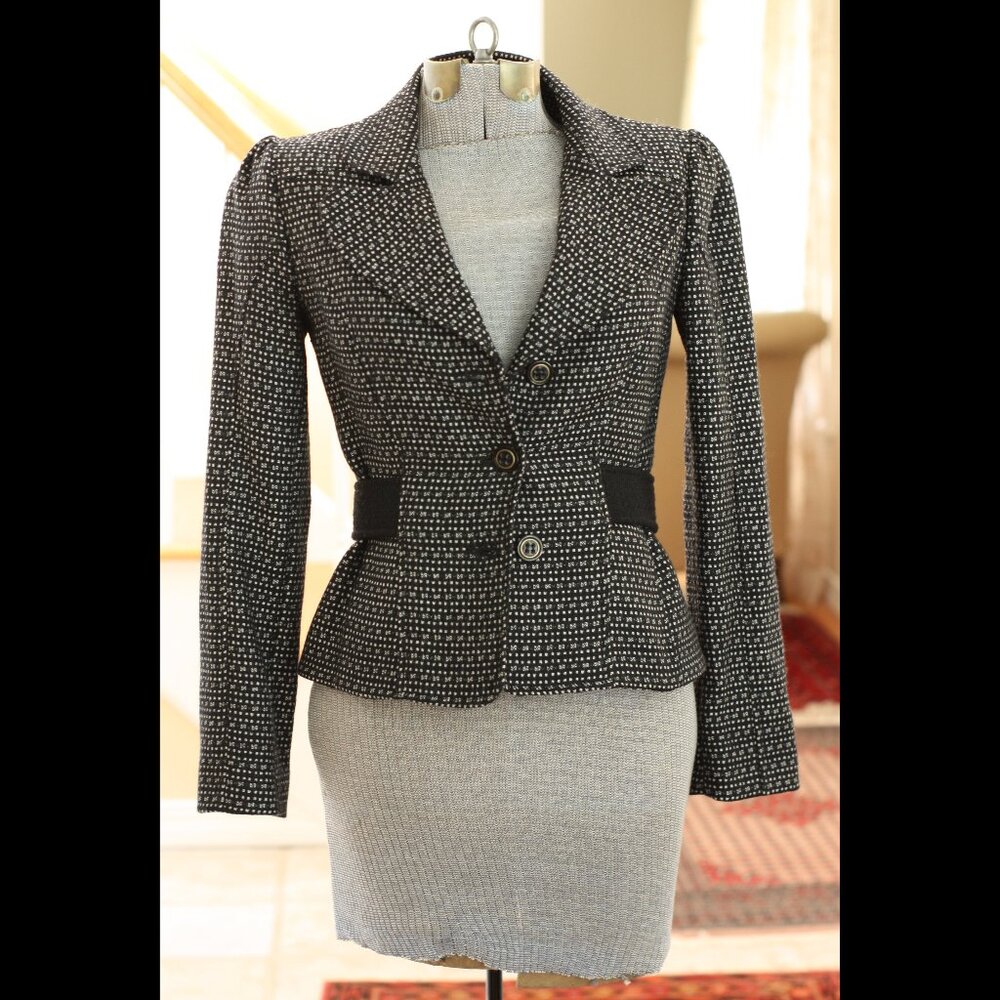 DOLCE & GABBANA Black and White Blazer